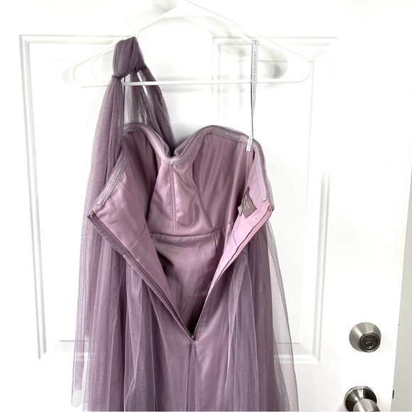 Jenny Yoo Bridesmaid Homecoming Dress Annabelle Lilac Size 0 - Picture 4 of 10